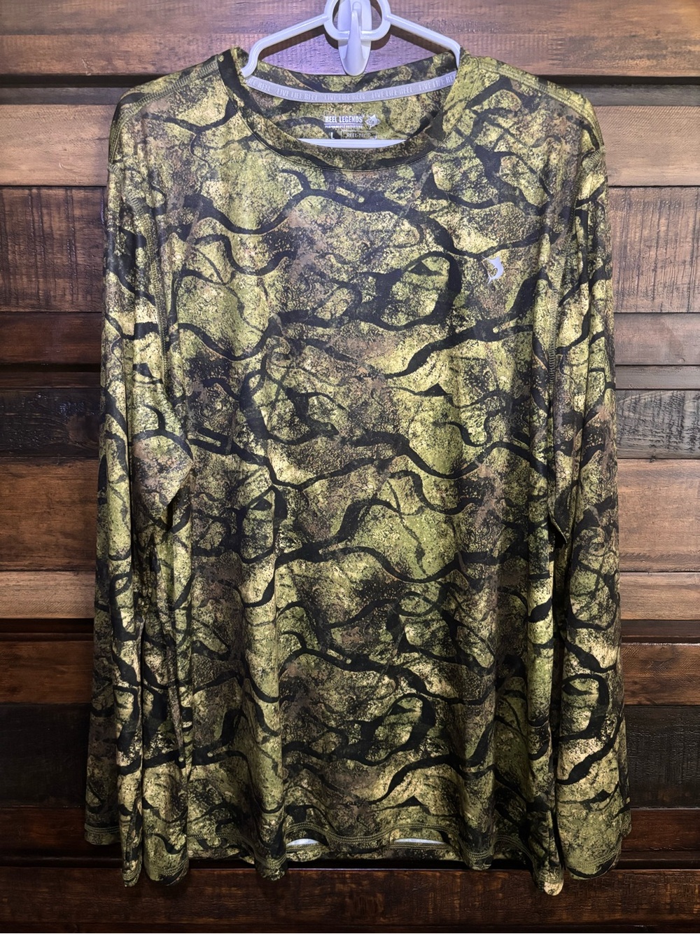 NWT Reel Legends Men's Long Sleeve Camo-Style UPF 40 Quick Dry Shirt